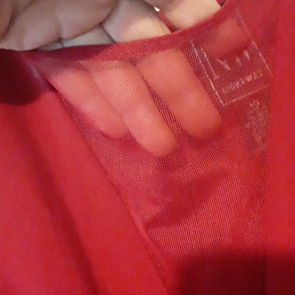 Red Dress with mesh - Picture 6 of 8